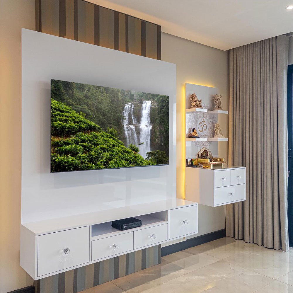 White Combo Unit
